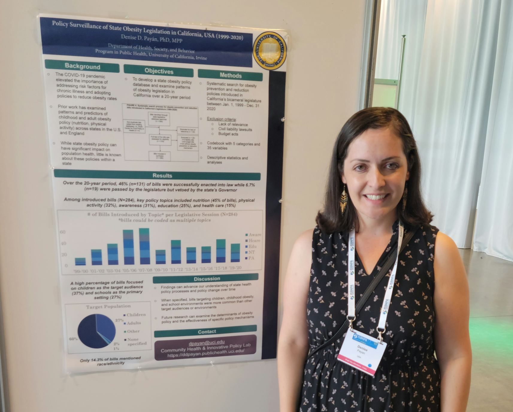 Denise Payán, International Society of Behavioral Nutrition and Physical Activity (ISBNPA) Conference, 2023